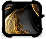 Marble Black-Gold Airpods 4