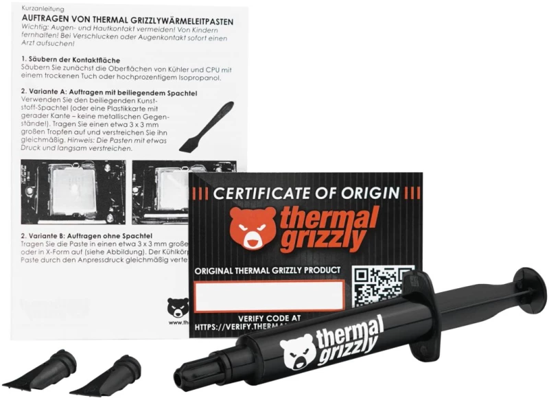 Thermal Grizzly TG Hydronaut  - 7,8 g / 3 ml Conductive High Performance Thermal Paste Air Water