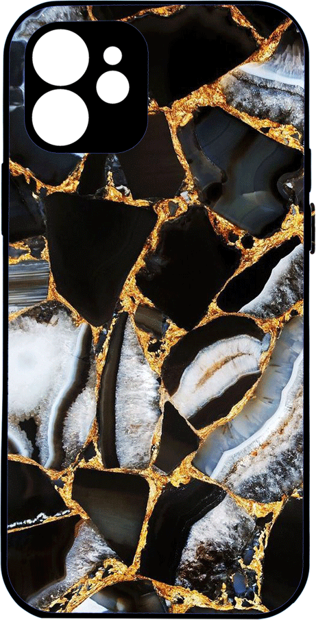 Marble -black-gold-white desing 2 IPhone 13 Pro