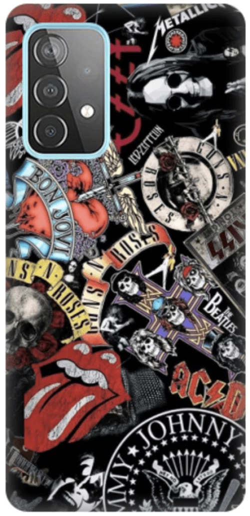 Rock Bands Silicone case Θήκη για Samsung Galaxy A33 5G black