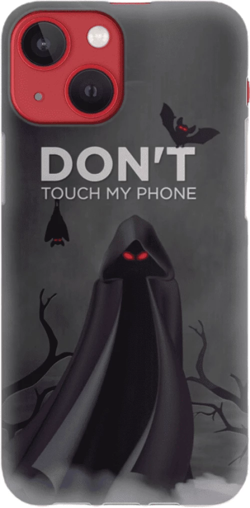 Don't Touch My Phone Silicone case Θήκη για Iphone 13 grey