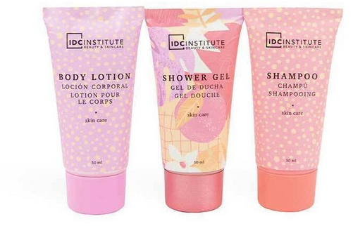 IDC Institute Bag Travel Set  Ενυδάτωσης & Καθαρισμού Σώματος 3τμχ