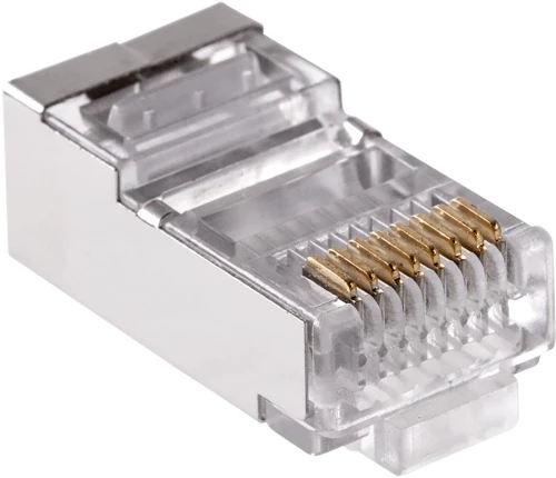 Φις RJ45 8P8C CAT6e Pass Through θωρακισμένο