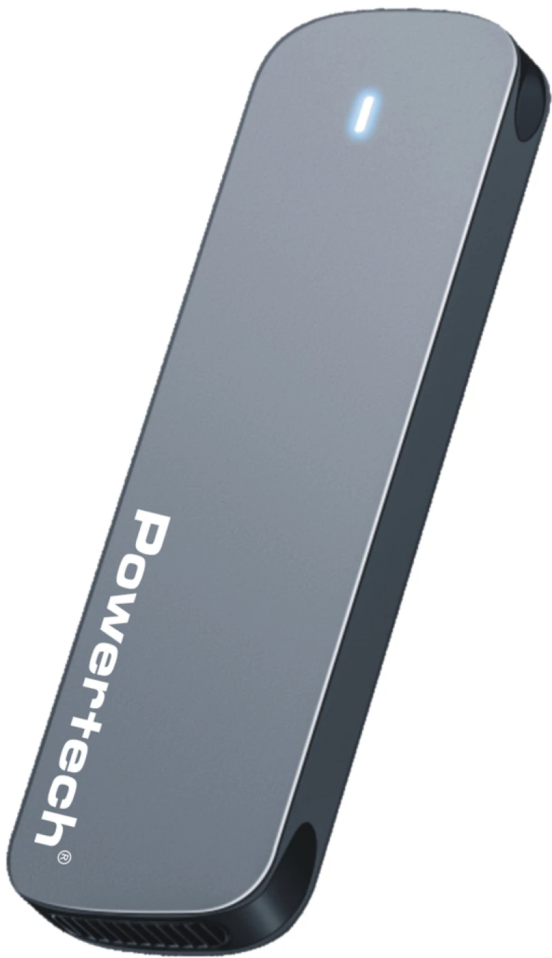 POWERTECH θήκη για M.2 SATA/NVMe SSD PT-1375, 10Gbps, γκρι