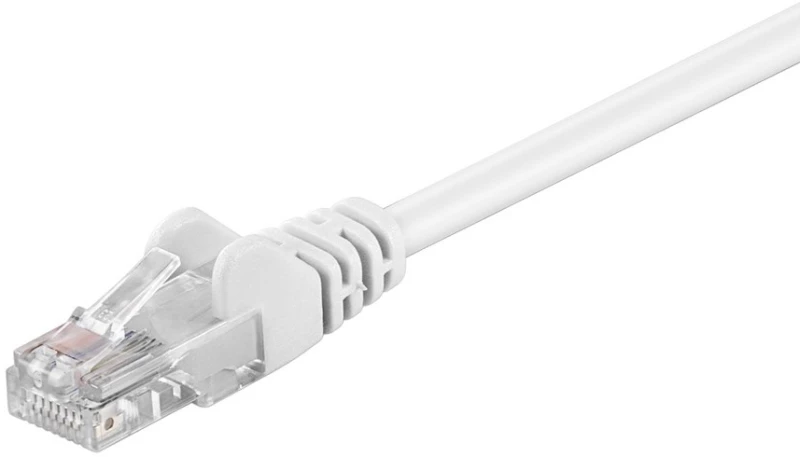 GOOBAY καλώδιο δικτύου 68502, CAT 5e U/UTP, 100 MHz, CCA, 10m, λευκό