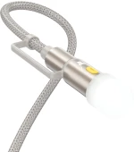 Καλώδιο σύνδεσης Hoco U138 USB-C/USB-A σε USB-C/Φακό 3A 1.2m Braided Γκρι