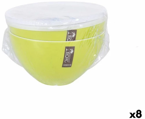 Σαλατιέρα Kitchen Tropic   Πράσινο Με καπάκι 2 Τεμάχια (8 Μονάδες)