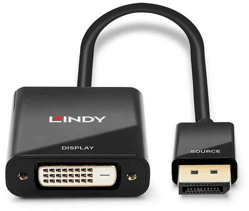 DisplayPort Αντάπτορας σε DVI LINDY 41734 Μαύρο