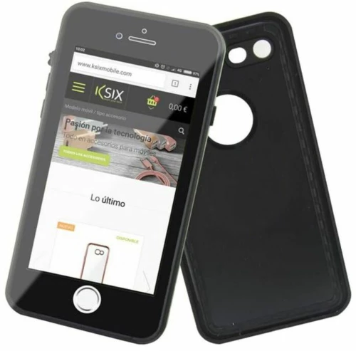 Κάλυμμα Κινητού Iphone 7/8 KSIX Μαύρο (Υποβρύχια)