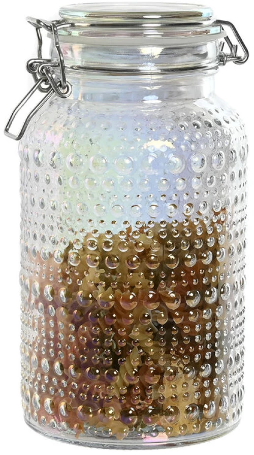 Σετ 3 Δοχεία Home ESPRIT Διαφανές Μέταλλο Κρυστάλλινο 1,2 L 3 Τεμάχια