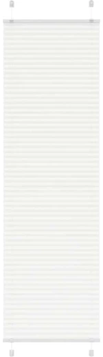 vidaXL Πλισέ περσίδα Λευκό 65x200 cm Πλάτος υφάσματος 64,4 cm