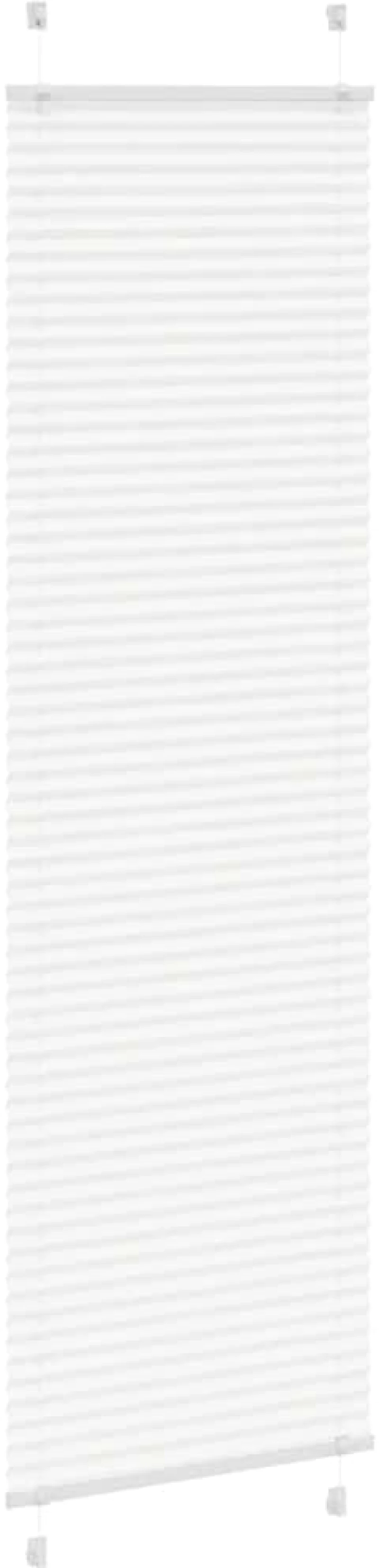 vidaXL Πλισέ περσίδα Λευκό 65x200 cm Πλάτος υφάσματος 64,4 cm