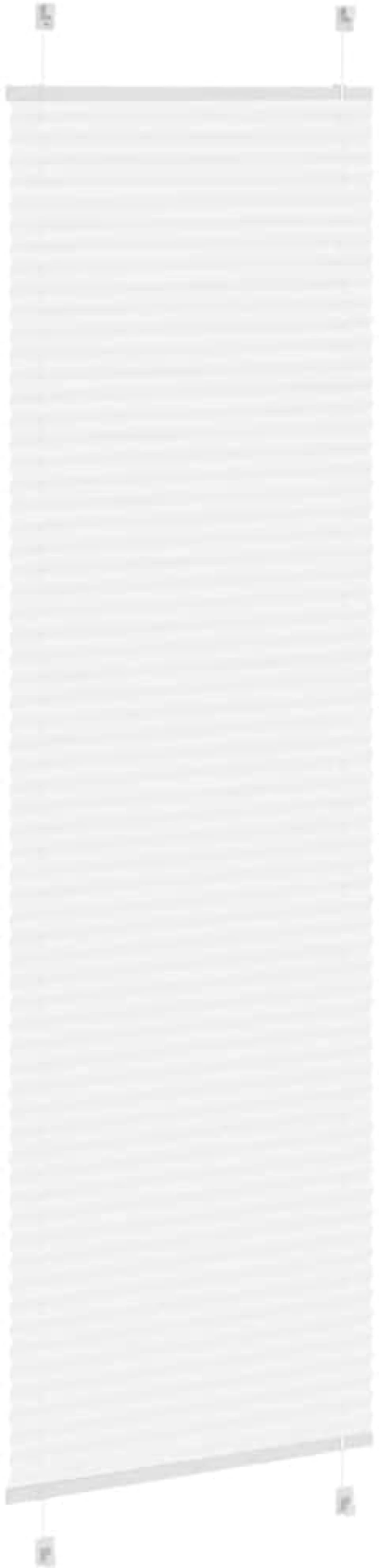 vidaXL Πλισέ περσίδα Λευκό 65x200 cm Πλάτος υφάσματος 64,4 cm