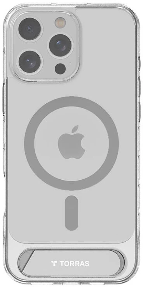 Torras Pstand Series Case for iPhone 16 ProMax (Transparent)