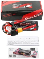 Lipo Gens ace G-Tech 1100mAh 11.1V 3S1P 60C GRP-76 Hardcase μπαταρία με βύσμα XT60