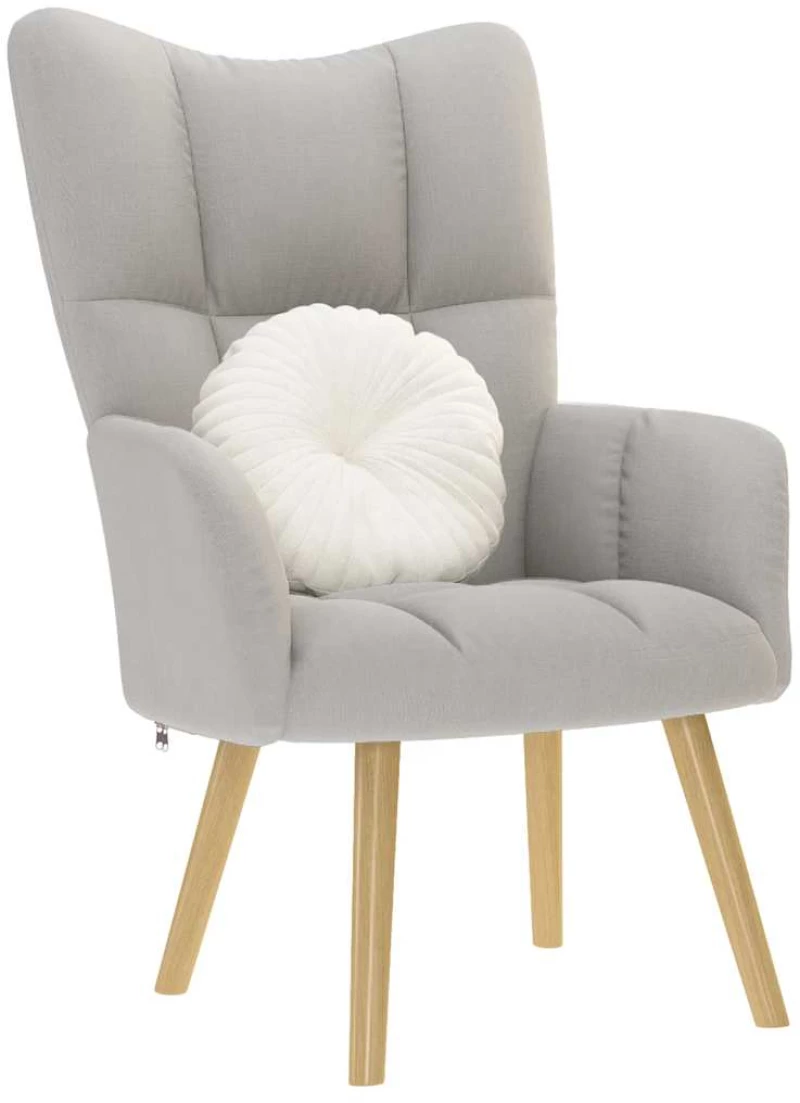 vidaXL Καρέκλα χαλάρωσης Cloud Grey Fabric