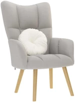 vidaXL Καρέκλα χαλάρωσης Cloud Grey Fabric