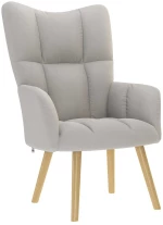 vidaXL Καρέκλα χαλάρωσης Cloud Grey Fabric
