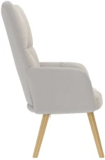 vidaXL Καρέκλα χαλάρωσης Cloud Grey Fabric