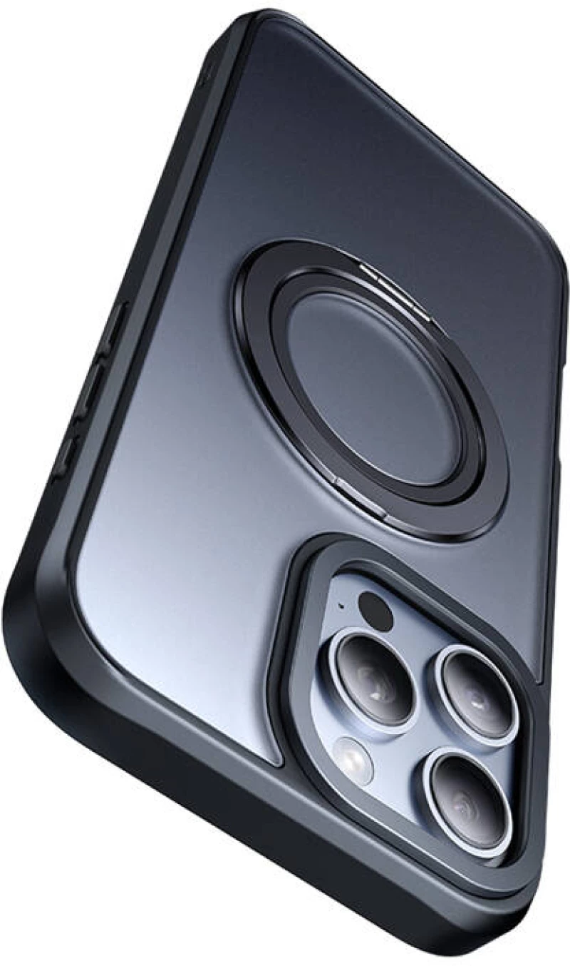 McDodo PC-4933 MagSafe case for iPhone 16 Pro Max with stand (black)