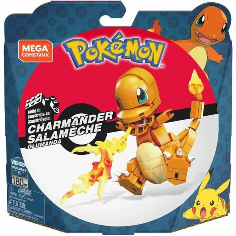Παιχνίδι Kατασκευή Pokémon Pokémon Salameche to build 180 Τεμάχια