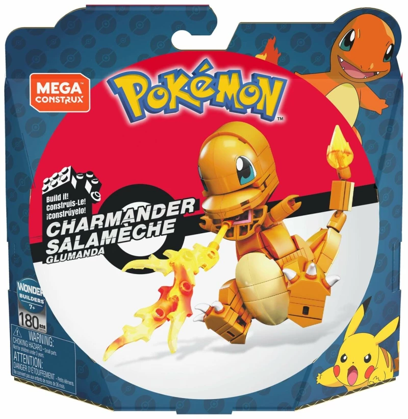 Παιχνίδι Kατασκευή Pokémon Pokémon Salameche to build 180 Τεμάχια