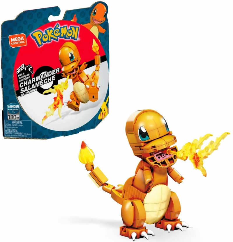 Παιχνίδι Kατασκευή Pokémon Pokémon Salameche to build 180 Τεμάχια