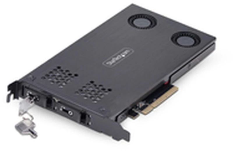 Αντάπτορας για Σκληρό Δίσκο Startech 2M2-REMOVABLE-PCIE Μαύρο