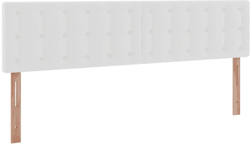 vidaXL Οθωμανικό κρεβάτι με στρώματα Λευκό 160x200cm Faux Leather