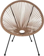 ΣΕΤ ΕΞΩΤΕΡΙΚΟΥ ΧΩΡΟΥ 3ΤΜΧ ACAPULCO HM21100 TWISTED WICKER-ΜΕΤΑΛΛΟ