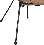 ΣΕΤ ΕΞΩΤΕΡΙΚΟΥ ΧΩΡΟΥ 3ΤΜΧ ACAPULCO HM21100 TWISTED WICKER-ΜΕΤΑΛΛΟ
