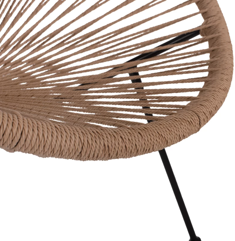 ΣΕΤ ΕΞΩΤΕΡΙΚΟΥ ΧΩΡΟΥ 3ΤΜΧ ACAPULCO HM21100 TWISTED WICKER-ΜΕΤΑΛΛΟ