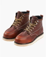 VEVOR Steel Toe Work Boots UK Size 10.5 Waterproof Moc for Men Slip-Resistant