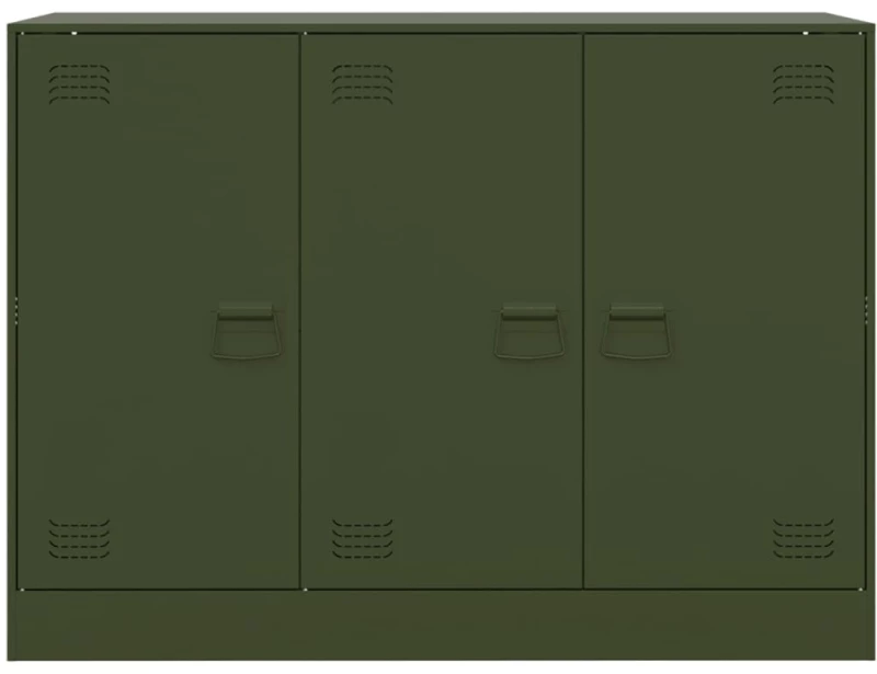 vidaXL Ντουλάπι Πράσινο Λαδί 99x39x73 εκ. από Ατσάλι