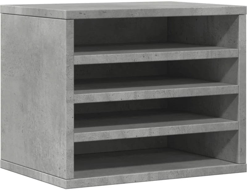 vidaXL Έπιπλο Οργάνωσης Γραφείου Γκρι Σκυρ. 36x26x29,5εκ Επεξ. Ξύλο