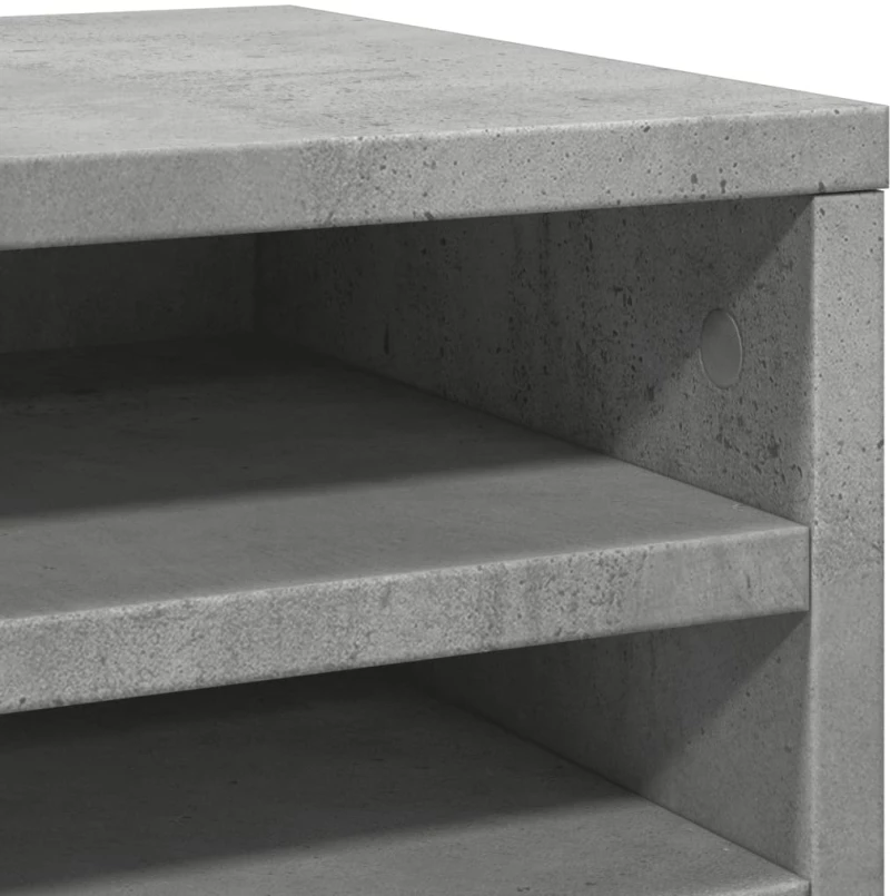 vidaXL Έπιπλο Οργάνωσης Γραφείου Γκρι Σκυρ. 36x26x29,5εκ Επεξ. Ξύλο