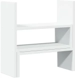 vidaXL Έπιπλο Οργάνωσης Γραφείου Ρυθμιζ. Λευκό 40x17x41 εκ. Επεξ. Ξύλο