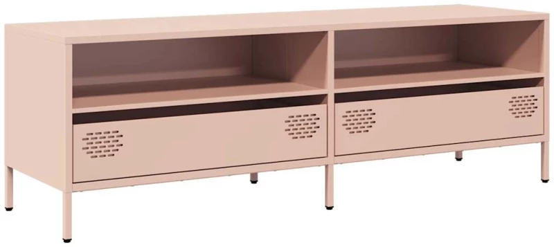 vidaXL Έπιπλο Τηλεόρασης Ροζ 135x39x43,5 εκ. Ατσάλι Ψυχρής Έλασης