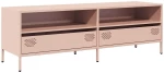vidaXL Έπιπλο Τηλεόρασης Ροζ 135x39x43,5 εκ. Ατσάλι Ψυχρής Έλασης