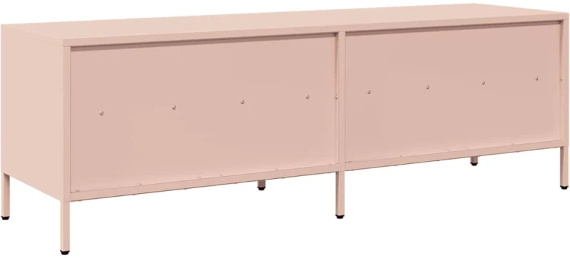 vidaXL Έπιπλο Τηλεόρασης Ροζ 135x39x43,5 εκ. Ατσάλι Ψυχρής Έλασης