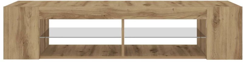 vidaXL Έπιπλο Τηλεόρασης με LED Αρτισιανή Δρυς 135x39x30 εκ Επεξ.Ξύλο