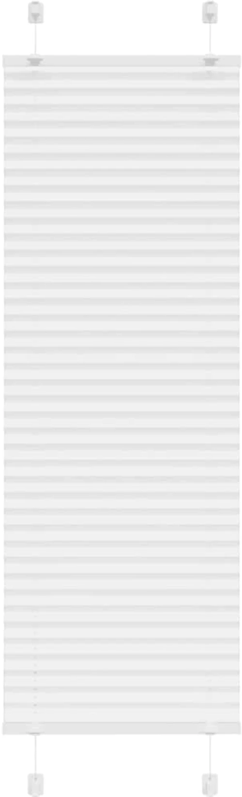 vidaXL Πλισέ περσίδα Λευκό 40x150 cm Πλάτος υφάσματος 39,4 cm