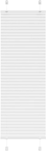 vidaXL Πλισέ περσίδα Λευκό 40x150 cm Πλάτος υφάσματος 39,4 cm