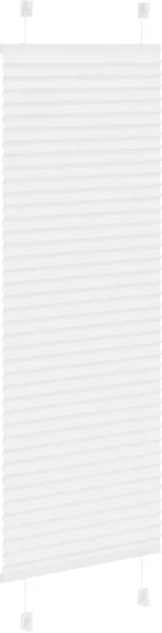 vidaXL Πλισέ περσίδα Λευκό 40x150 cm Πλάτος υφάσματος 39,4 cm