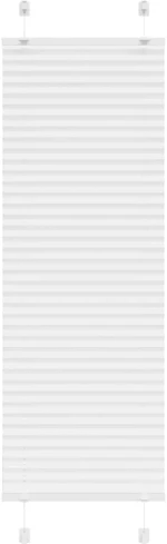 vidaXL Πλισέ περσίδα Λευκό 40x100 cm Πλάτος υφάσματος 39,4 cm