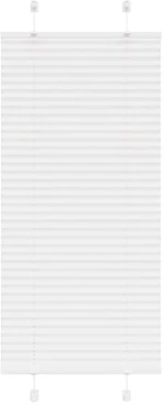 vidaXL Πλισέ περσίδα Λευκό 65x150 cm Πλάτος υφάσματος 64,4 cm