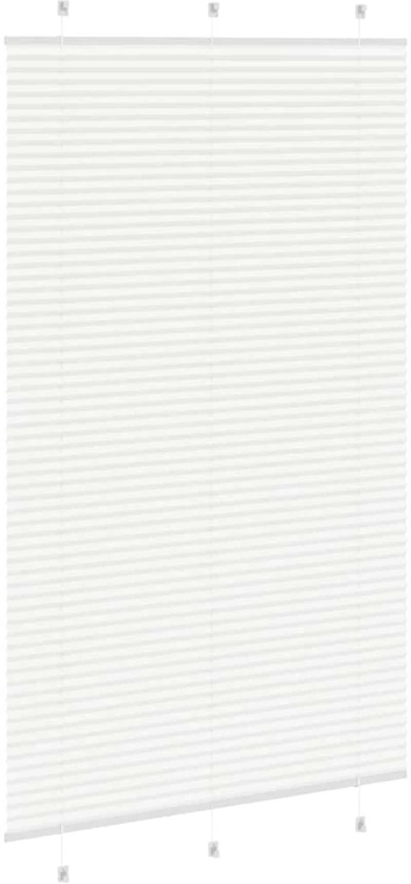 vidaXL Πλισέ περσίδα Λευκό 120x200 cm Πλάτος υφάσματος 119,4 cm
