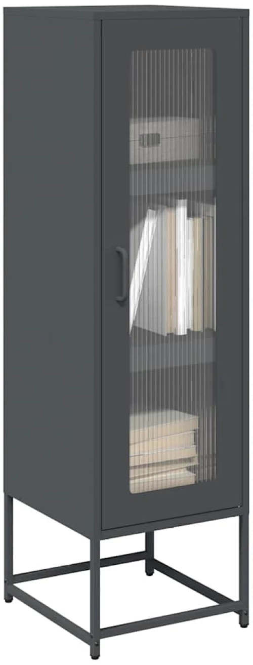 vidaXL Highboard Ανθρακί 36x39x123 cm Ατσάλι ψυχρής έλασης