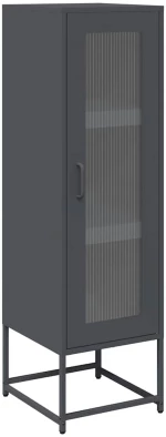 vidaXL Highboard Ανθρακί 36x39x123 cm Ατσάλι ψυχρής έλασης