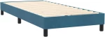 vidaXL Κρεβάτι Boxspring με Στρώμα Σκούρο Μπλε 80x220 εκ. Βελούδινο